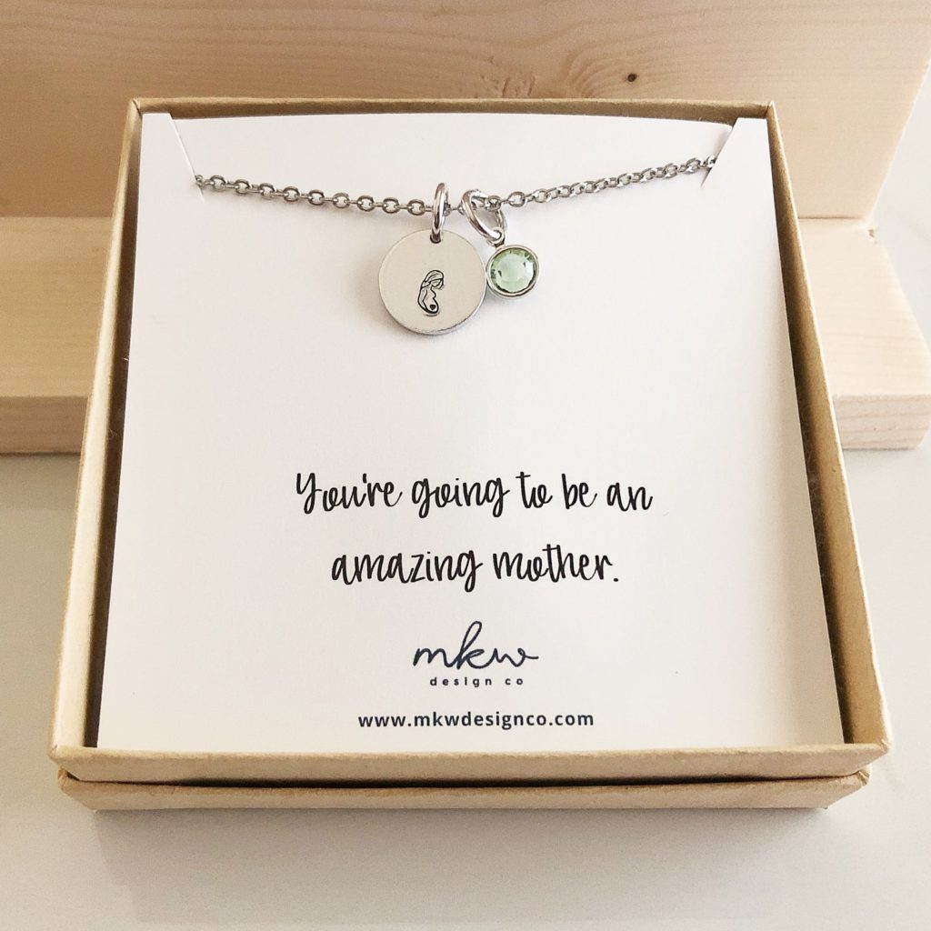 Best baby shower gifts under $30: amazing mom-to-be necklace| Cool Mom Picks baby shower gift guide 2019