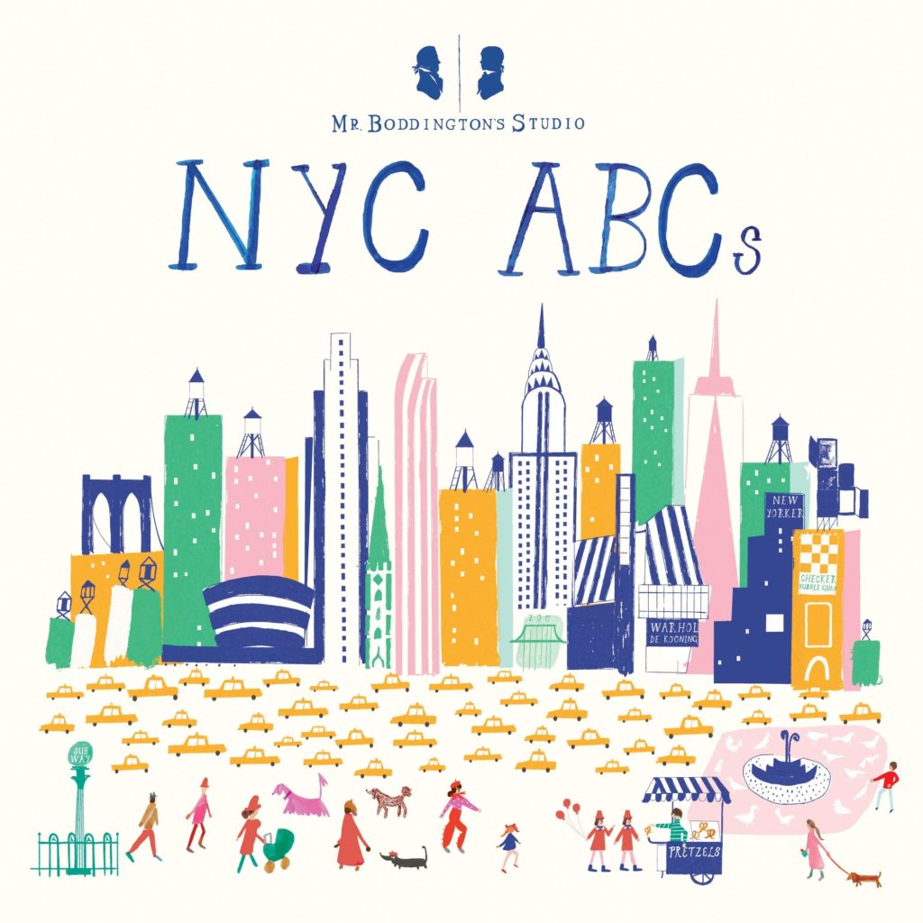 Best baby shower gifts under $15: Boddington Studio NYC ABC board book| Cool Mom Picks Baby Shower Gift Guide