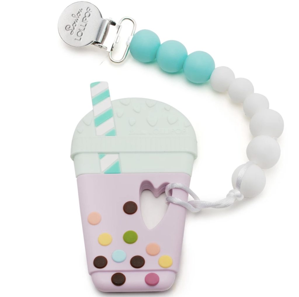 Best baby shower gifts under $30: Bubble tea silicone teether | Cool Mom Picks baby shower gift guide 2019