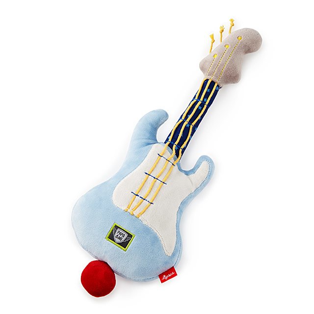 Best baby shower gifts under $30: Vibrating guitar baby toy | Cool Mom Picks baby shower gift guide 2019