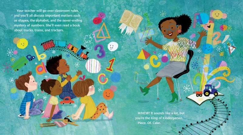 Great children's books about Kindergarten: The King of Kindergarten by Derrick Banes and Vanessa Brantley-Newton