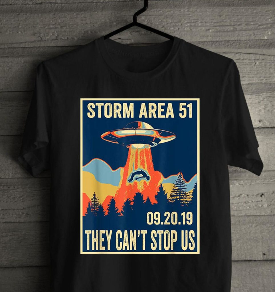 Storm Area 51 t-shirts: vintage style