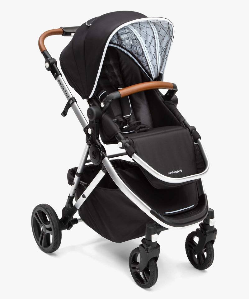 Mockingbird one-hand fold stroller with leather accents: The best luxury baby gifts and shower splurges