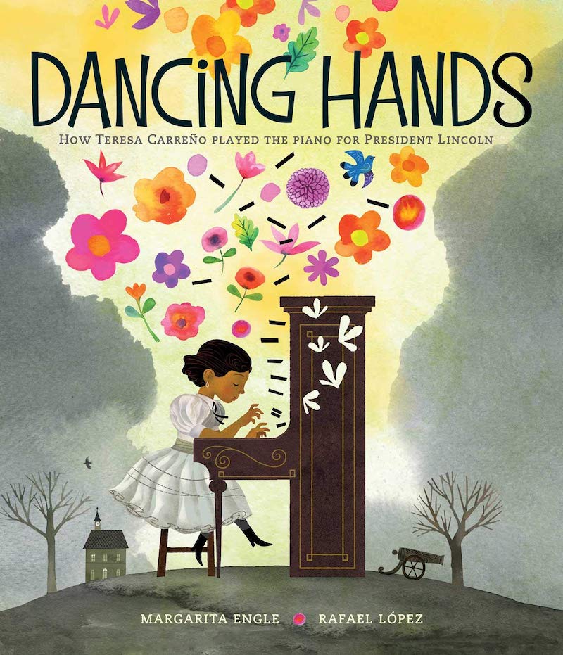 Hispanic Heritage Month books for kids: Dancing Hands by Margarita Engle and Rafael López