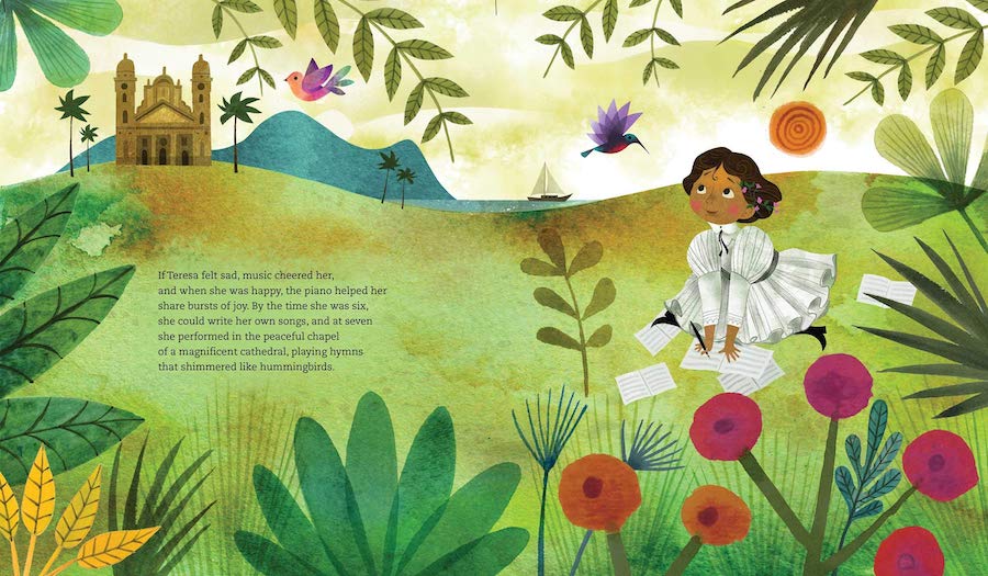 Hispanic Heritage Month books for kids: Dancing Hands is the amazing story of hope in war time.