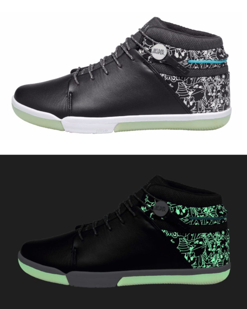 PLAE x Jasper Wong High Tops, day and night. So cool!