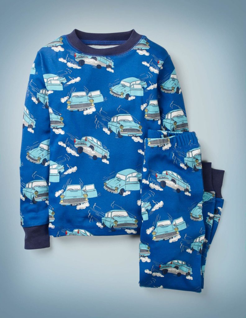 Harry Potter x Boden collection: Weasley's flying car pajamas