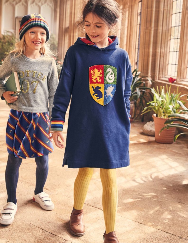 Harry Potter x Boden collection: Hogwarts long hooded sweatshirt