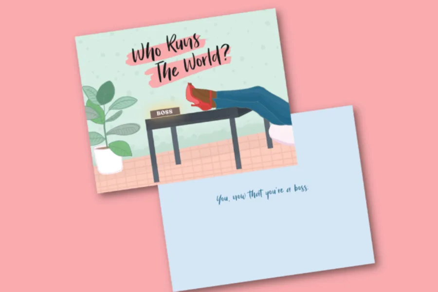 Cards honoring women’s achievements beyond motherhood and marital status. (Shocking, I know.)