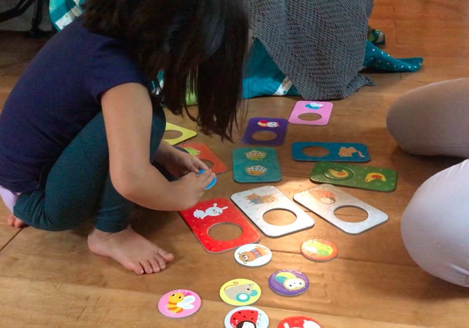 Great toys for kids with special needs: Work on sorting skills with this Banana Panda puzzles | Photo © Kate Etue for Cool Mom Picks