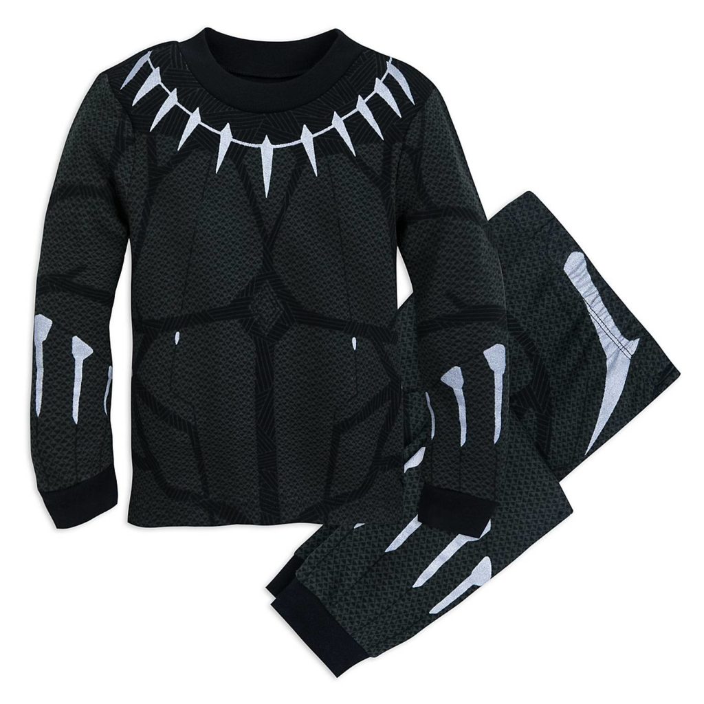Black Panther pajamas for kids on sale at the Disney Store
