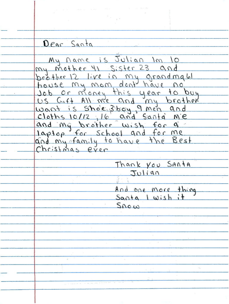 USPS Operation Santa: Adopt a letter 