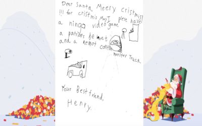 Adopt a letter to Santa and make a child’s holiday wish come true