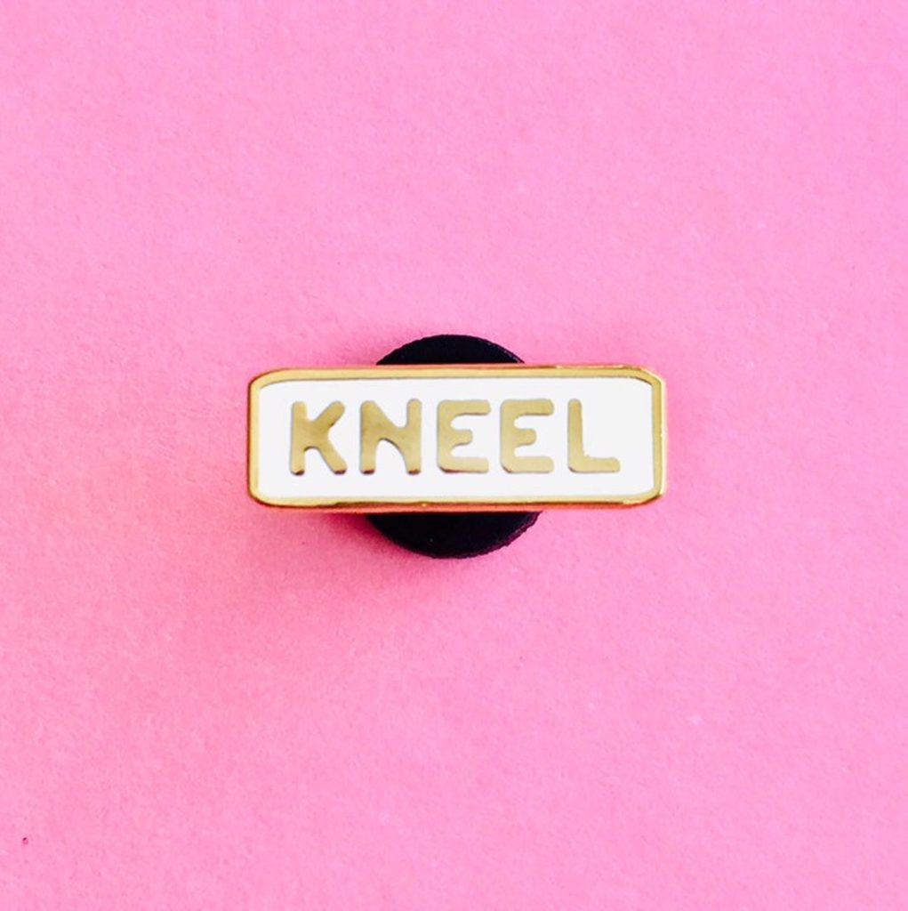 Fleabag gifts: Kneel pin