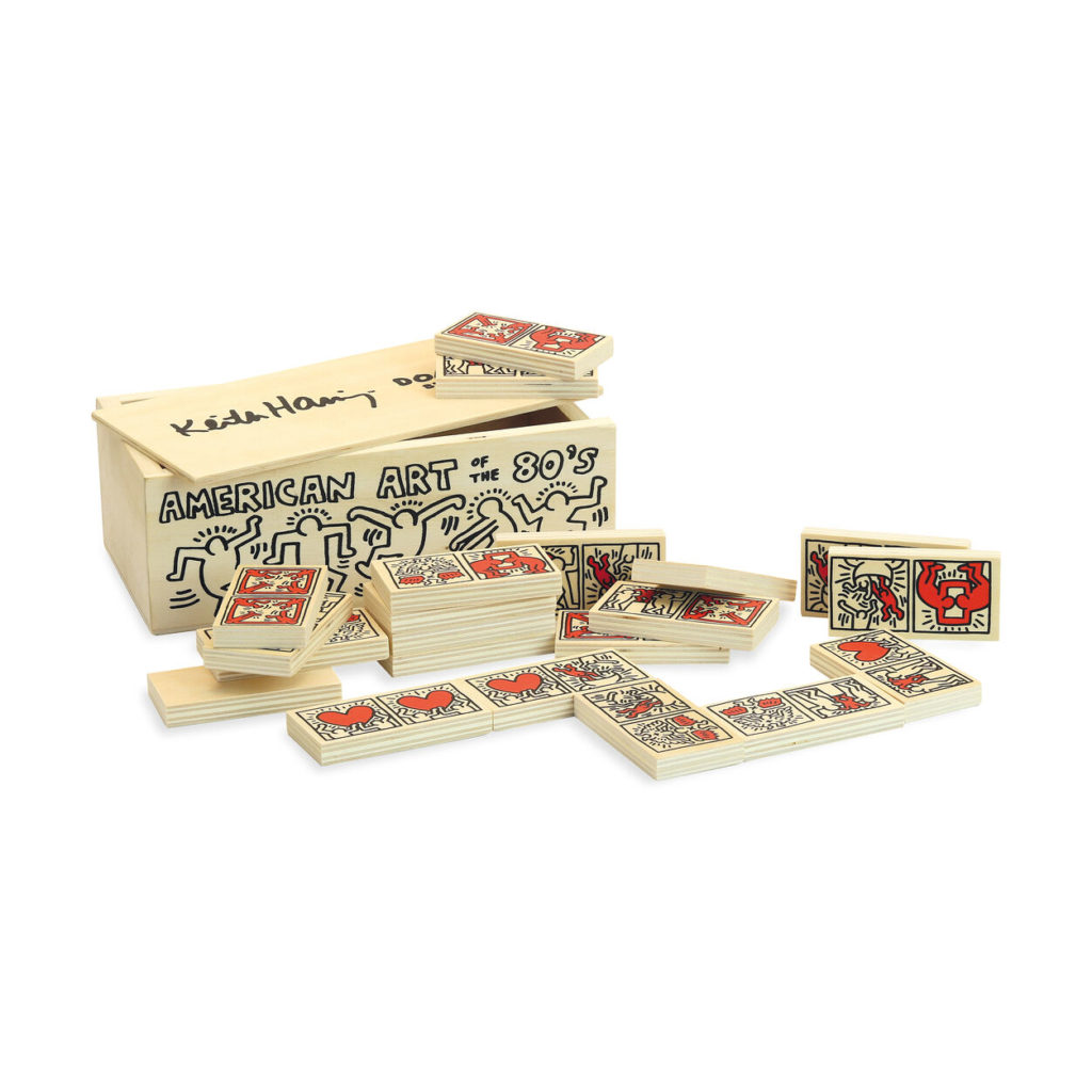 Gifts for the guy who has everything: Keith Haring dominoes at the MoMA design store