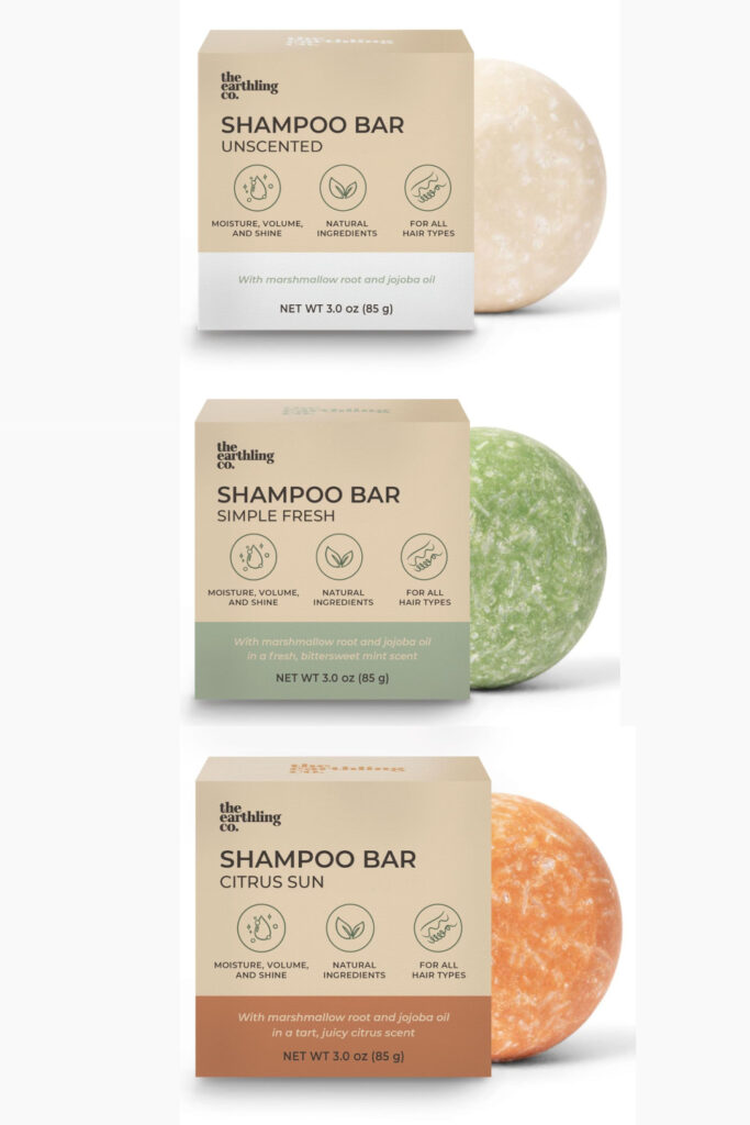 Bar Shampoo Review: Our honest experience with The Earthling Co bar shampoo. No plastic, no sulfates, no bad stuff. But does it work? 