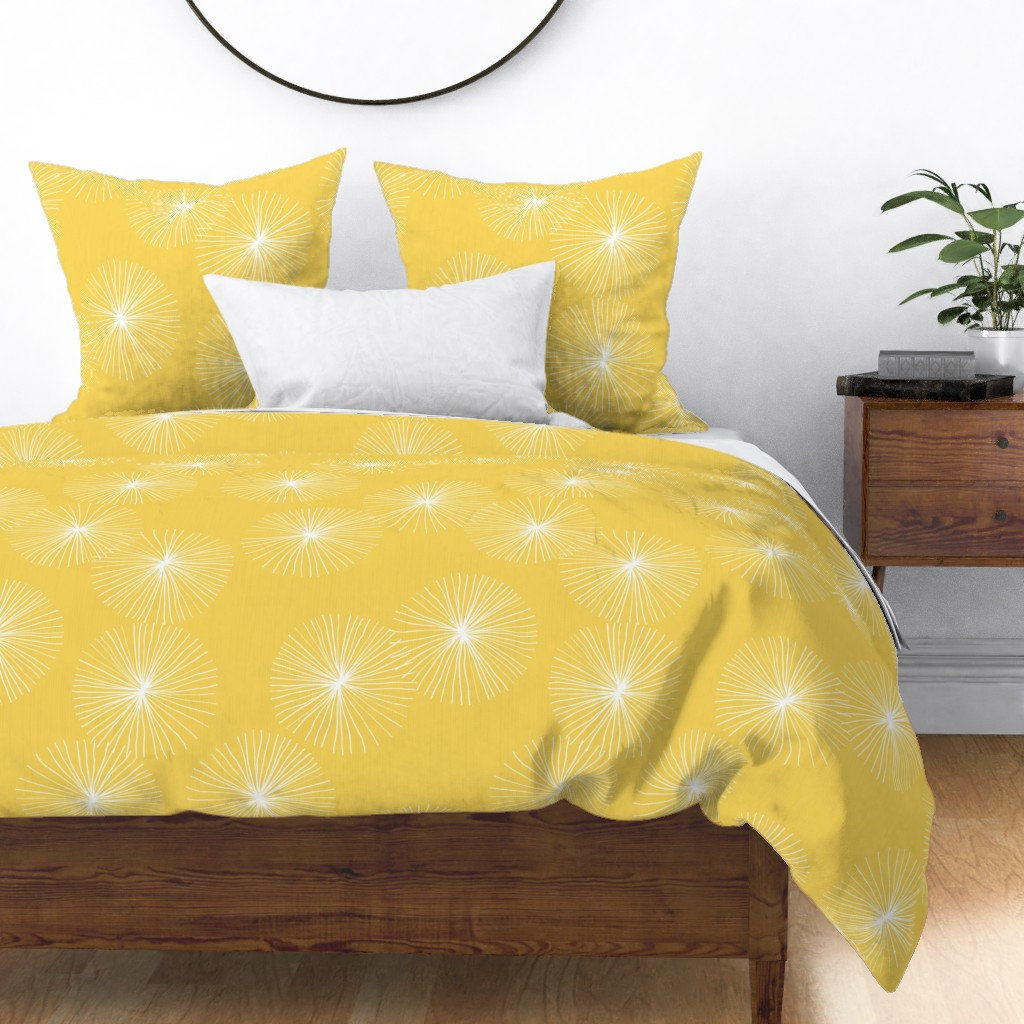 The Roostery on Etsy offers thousands of modern bedding options, table cloths, upholstery and more to freshen your home