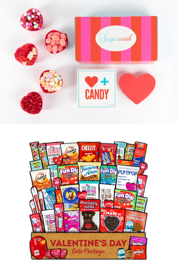 Valentine’s day gifts for boys: candy from Sugarwish and Cravebox