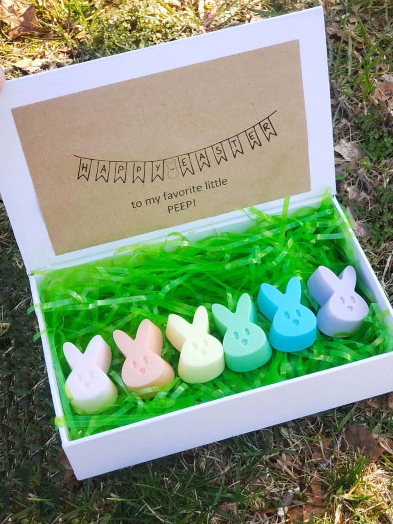 Peeps Bunny soaps: Easter gifts for kids that support Etsy shops