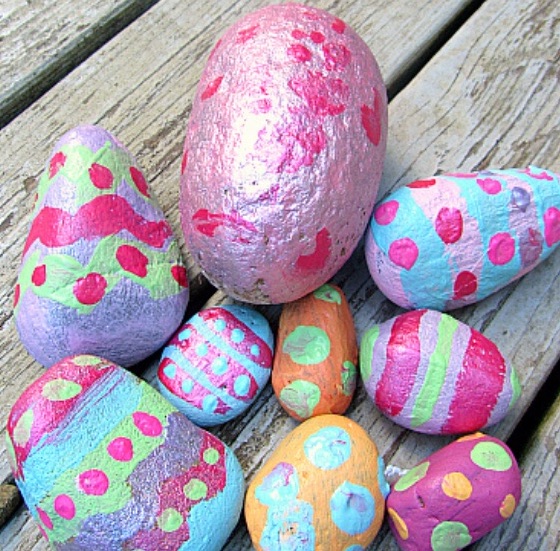 Make Easter special for kids with painted rocks craft from No Time for Flash Cards