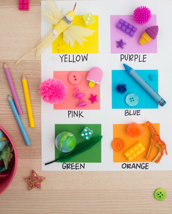 Colorful DIY projects for kids: Make a color scavenger hunt | Oh Joy