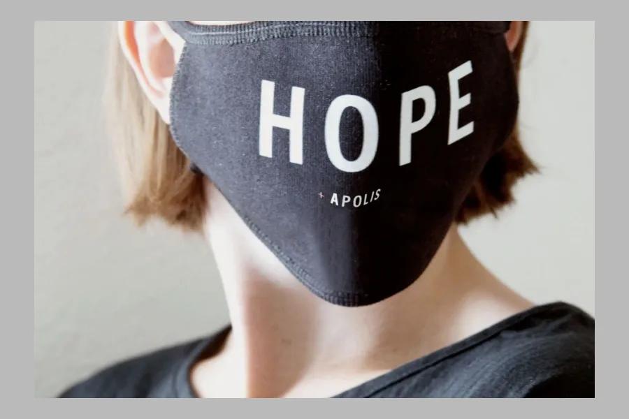 These customizable face masks from Apolis support families in need