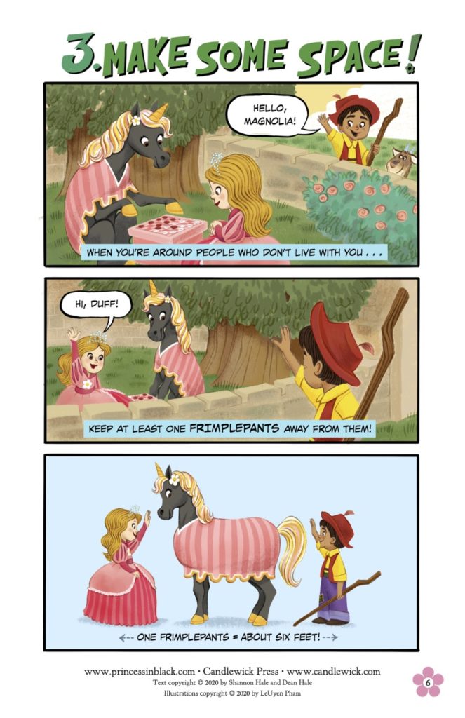 Explain Coronavirus and social distancing to your young kids with this free downloadable comic featuring popular book heroine Princess Black