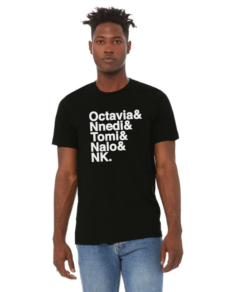 7 awesome Father's Day gifts that support indie bookstores: Let him advertise his favorite black women writers in this cool tee from Sistah Scifi book shop. 