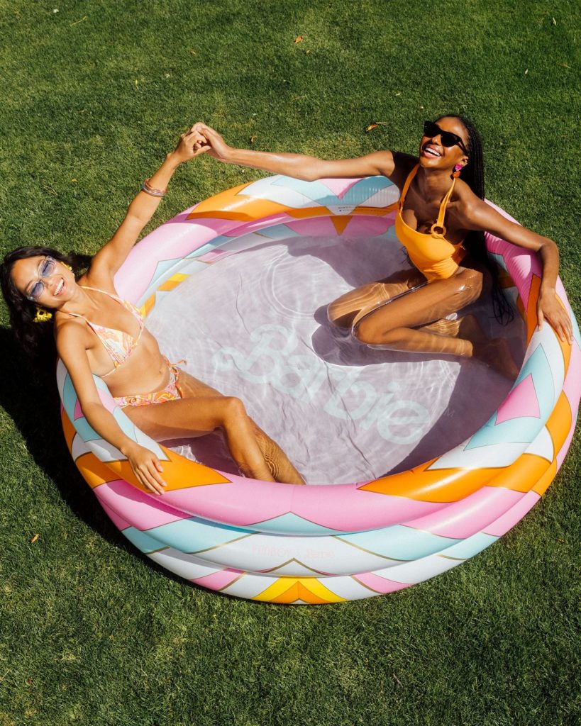 Barbie Kiddie Pool by Funboy is perfect for water play during a hot summer -- and not just for kids!