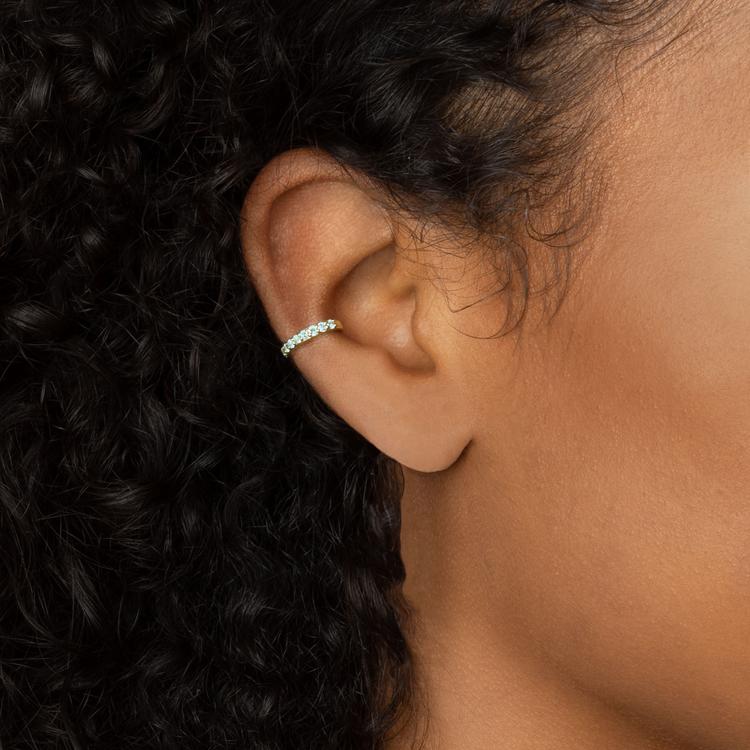 A modern baby shower gift idea: A birthstone ear cuff from The Last Line
