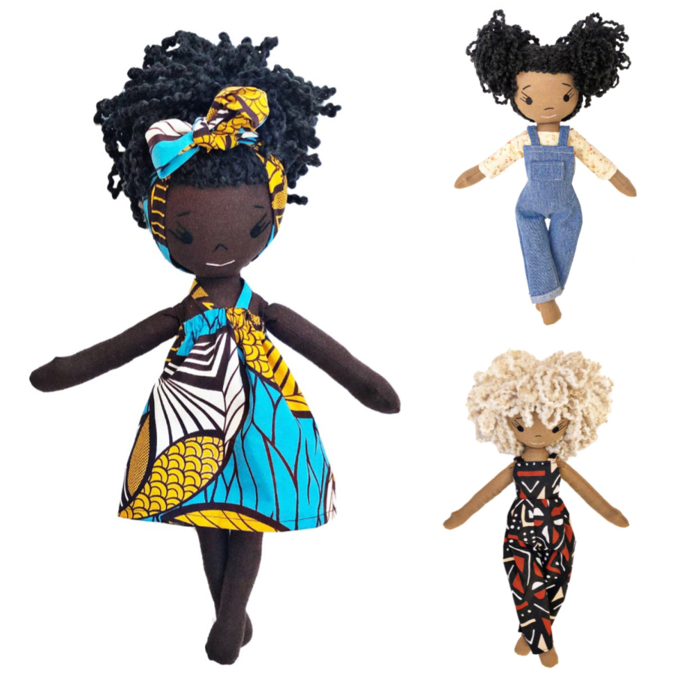 Handmade keepsake Black dolls from Harper Iman | Baby Shower Gift Guide