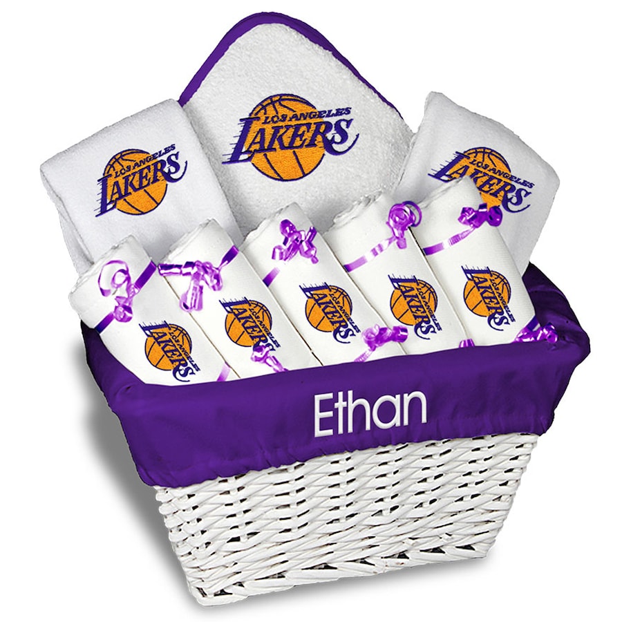 Personalized NBA team deluxe baby gift basket : The best luxury baby gifts and shower splurges