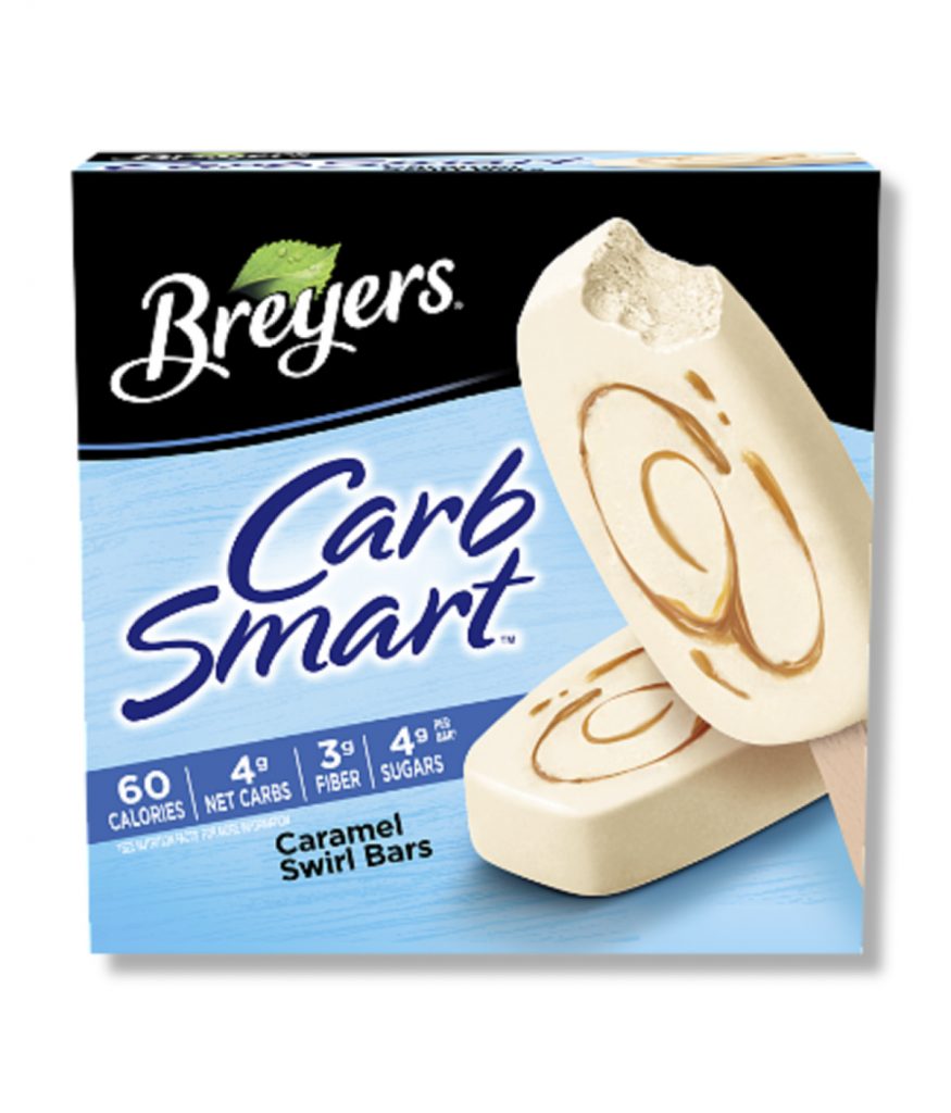 Breyer's CarbSmart (sponsor) - just 3-5 grams net carbs per serving, under 150 calories. Get a free downloadable coupon through the Spawned Parenting Podcast