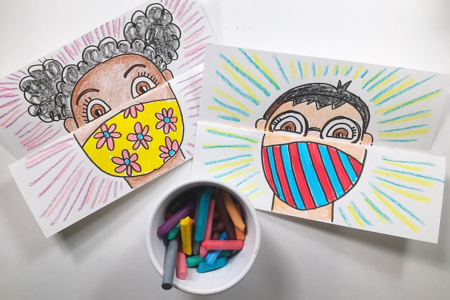 This brilliant mask self-portrait art project is one every teacher needs to assign before school starts.