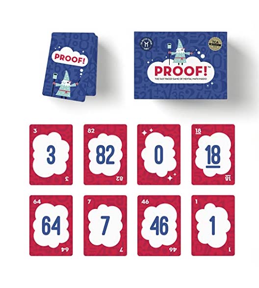 Educational board games: Proof! is a fun math board games to play for homeschool or just mastering equations