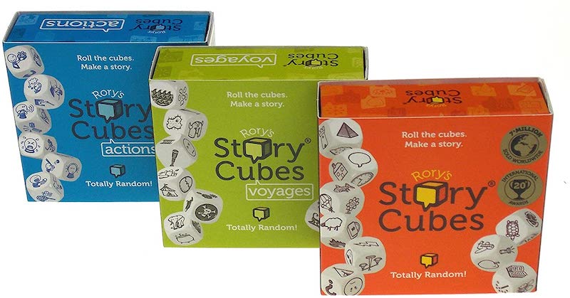 Educational ELA board games for homeschool or learning at home: Rory's Story Cubes