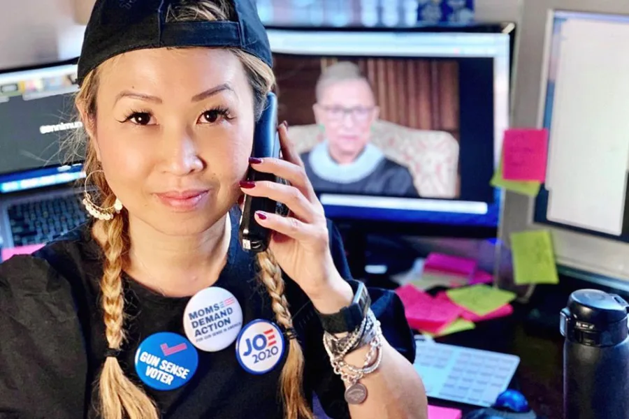 How to honor Ruth Bader Ginsburg's dying wish with these action steps | Phone banking photo © Sonni Mun