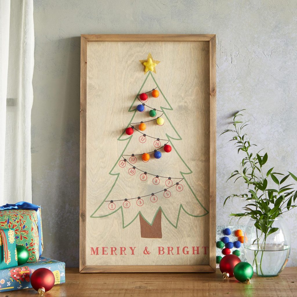 Best Advent calendars for kids: Magnetic Christmas Tree Advent Calendar at the Sundance Catalog