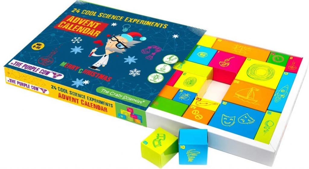Best Advent calendars for kids: Science experiment advent calendar by The Purple Cow