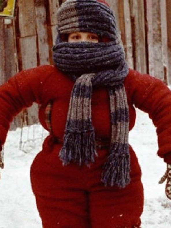 Randy Parker from A Christmas Story: Great Halloween costume to hide your face mask!