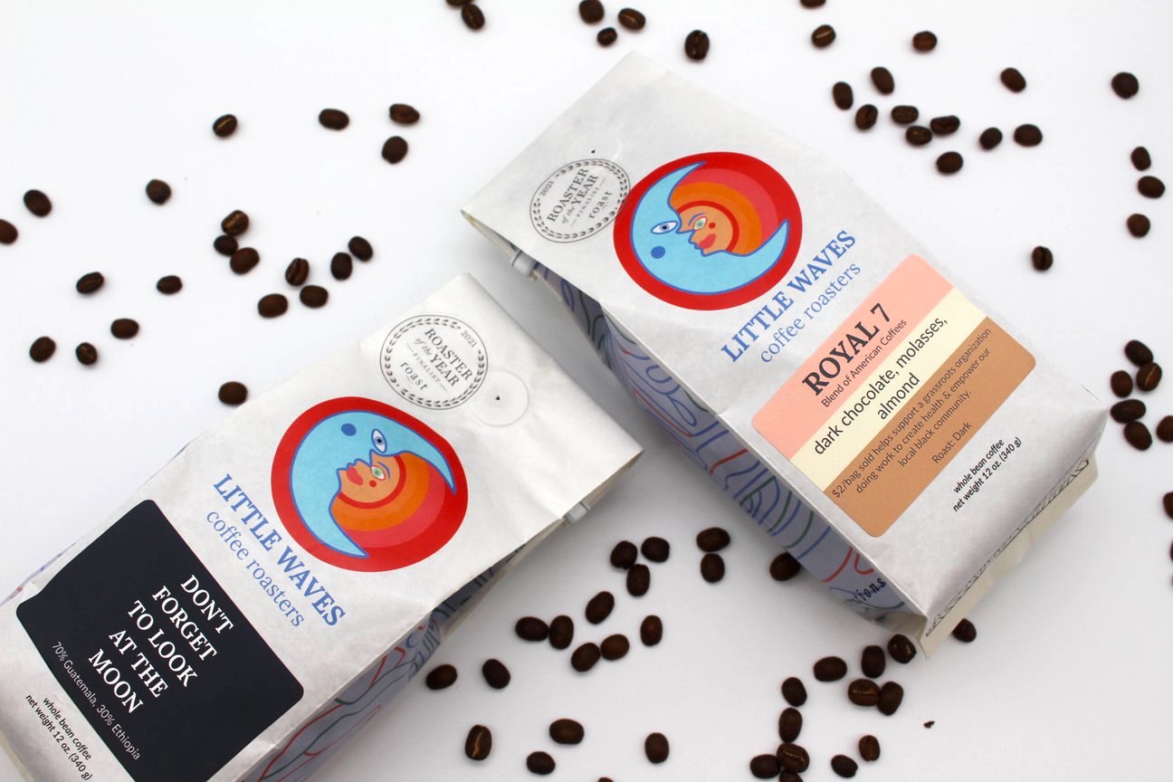 Our top 10 holiday gifts for women in 2020: Discourse and Dissent Coffee Gift Box from woman-run Little Waves Coffee | Small Business Holiday Gift Guide