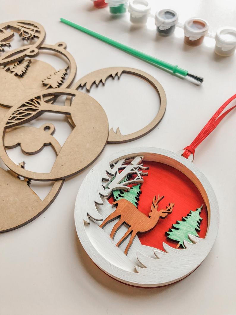 10 best holiday gifts for little kids 3-7 : Ornament painting kit | Small Business Holiday Gift Guide 2020