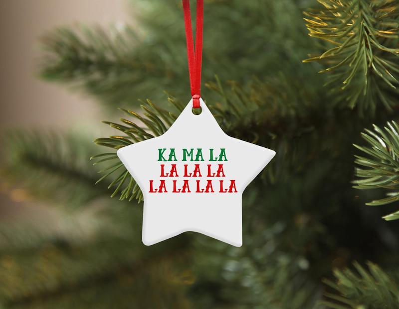 Funny 2020 ornaments: We'll be decking the halls with Ka-ma-la-la-la-la-la-la-la this year!