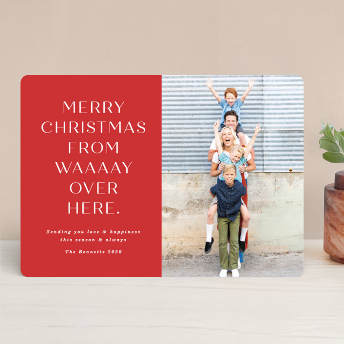 Funny Christmas cards for 2020: Socially distant Christmas card | Minted