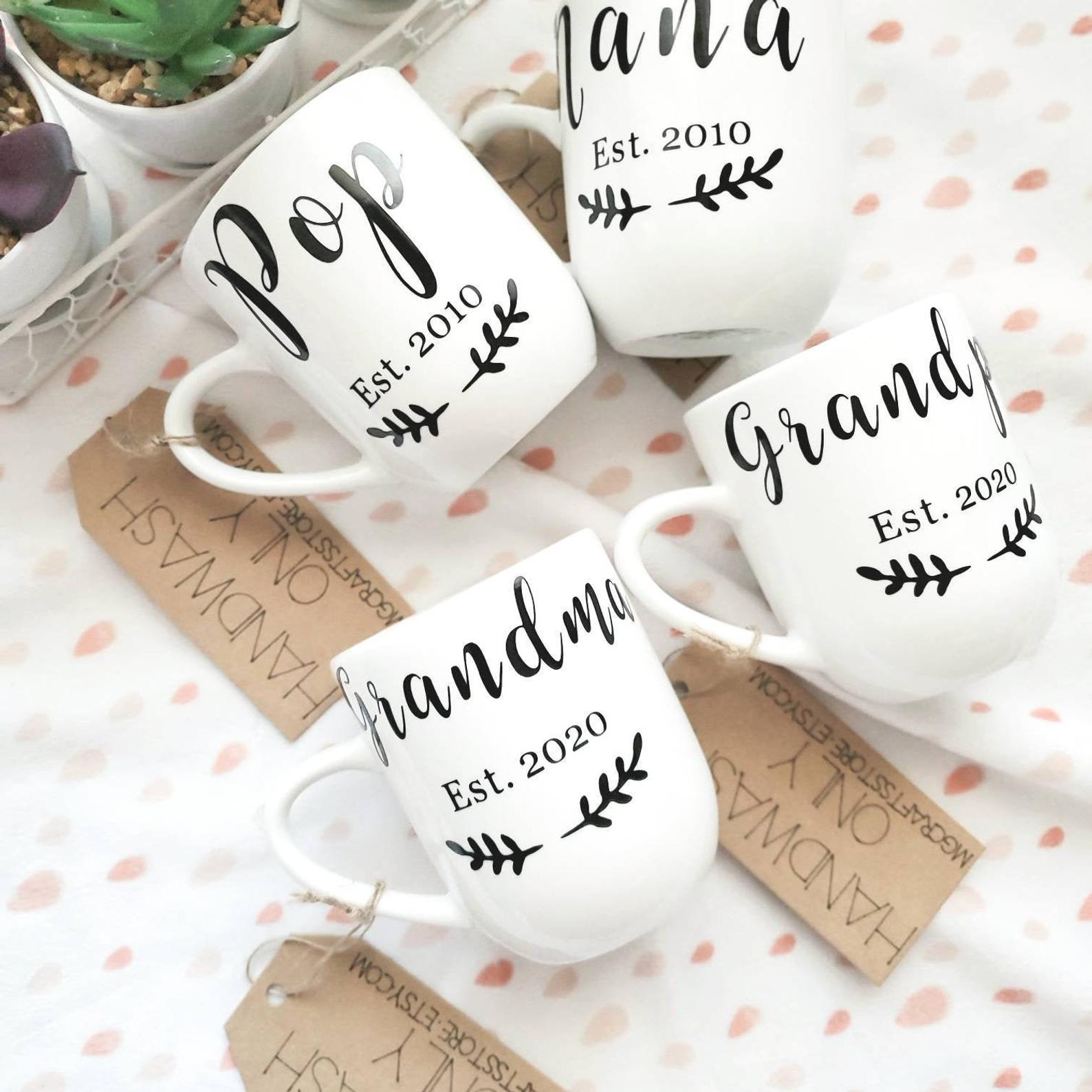 10 best gifts for grandparents: Custom grandparent mug on Etsy | Small Business Holiday Gift Guide 2020