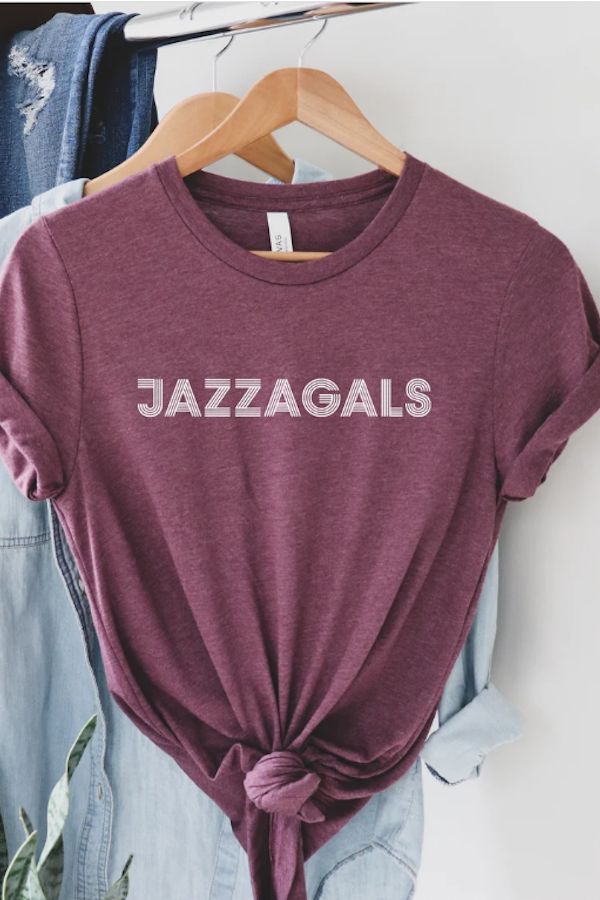 Schitts Creek gift: Love this soft Jazzagals tee-shirt from TimeTech Apparel