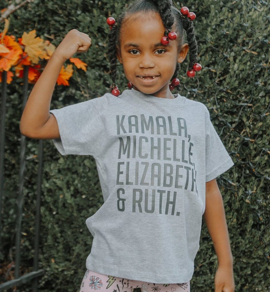 Cool gifts for kids under $15: Kamala, Michelle, Elizabeth & Ruth Shirt from MM of Philly