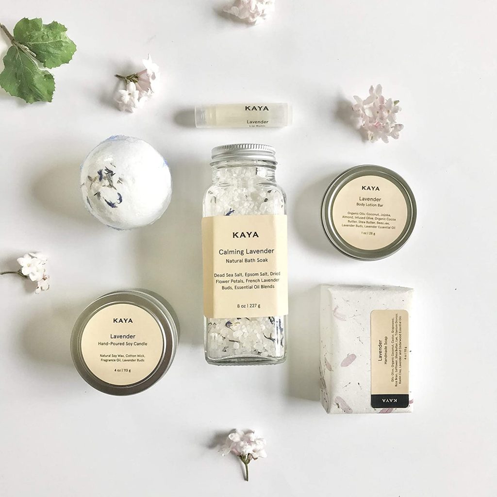 Best holiday gifts on Amazon: Lavender Bath + Body Gift Set from Kaya Soaps
