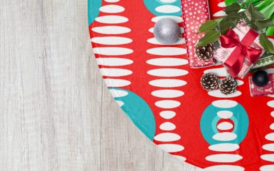 These retro-modern tree skirts make your Christmas decor the ginchiest.