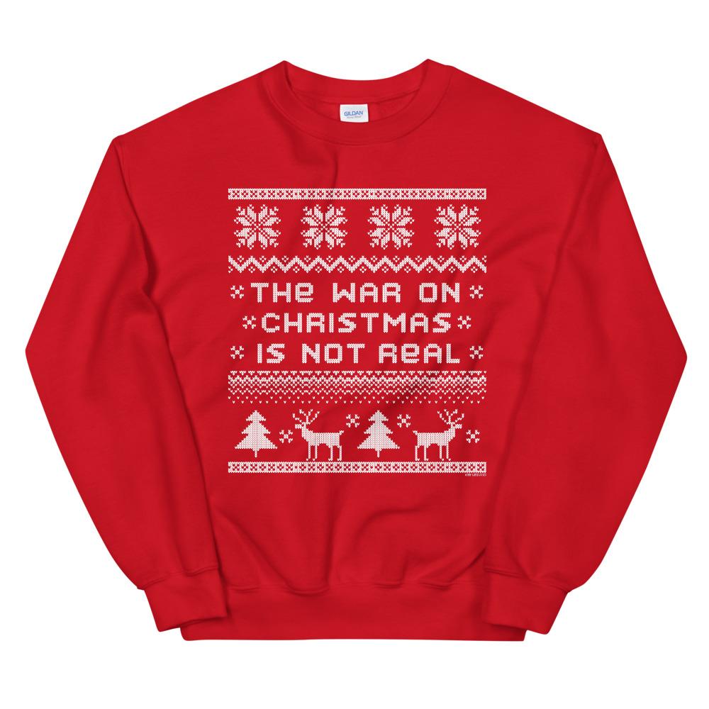 The war on Christmas is not real: Sweatshirts, tees, and other gifts from Tiny Werewolves